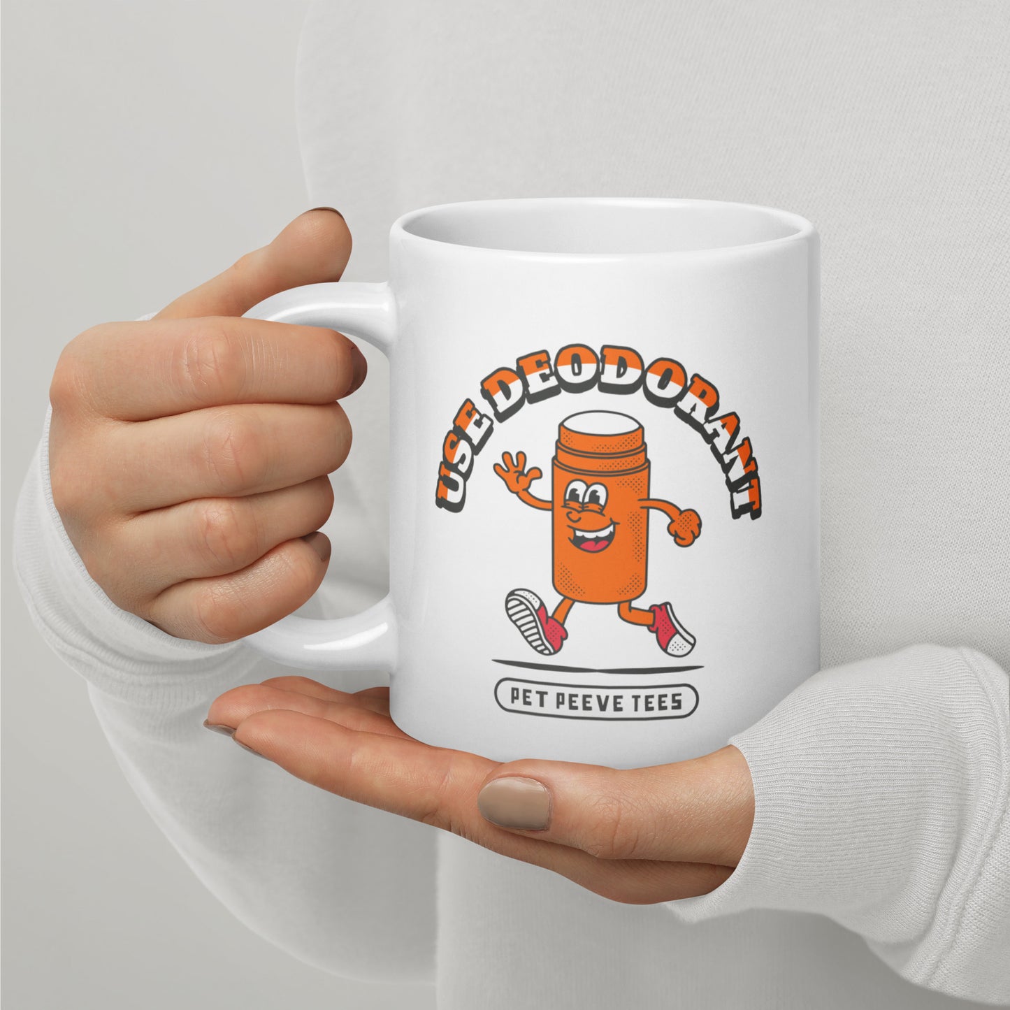 Use Deodorant - Pet Peeve Tee - White Mug