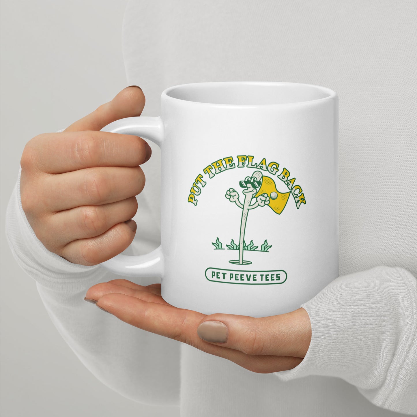 Put The Flag Back - Pet Peeve Tee - White Mug
