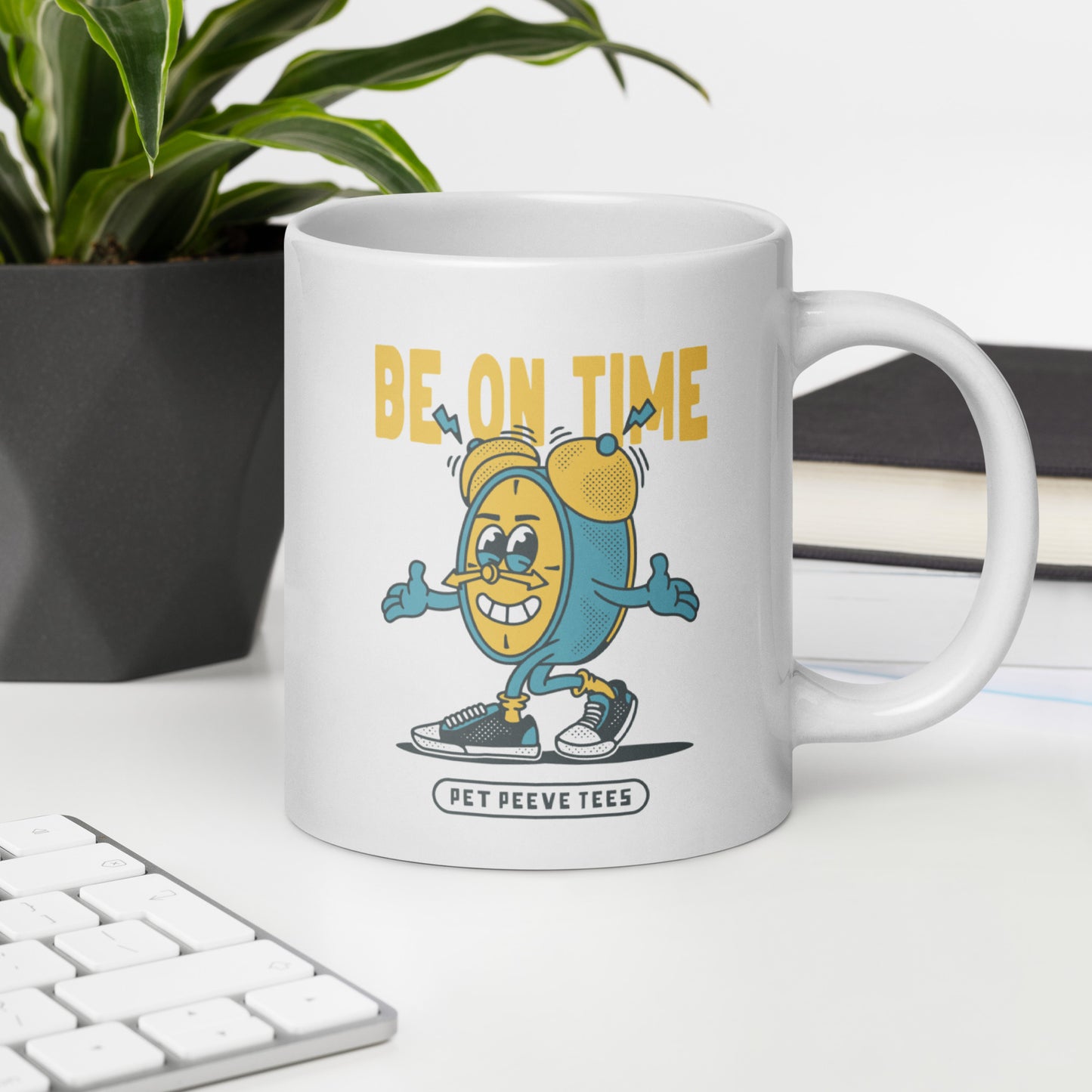 Be On Time - Pet Peeve Tee - White Mug